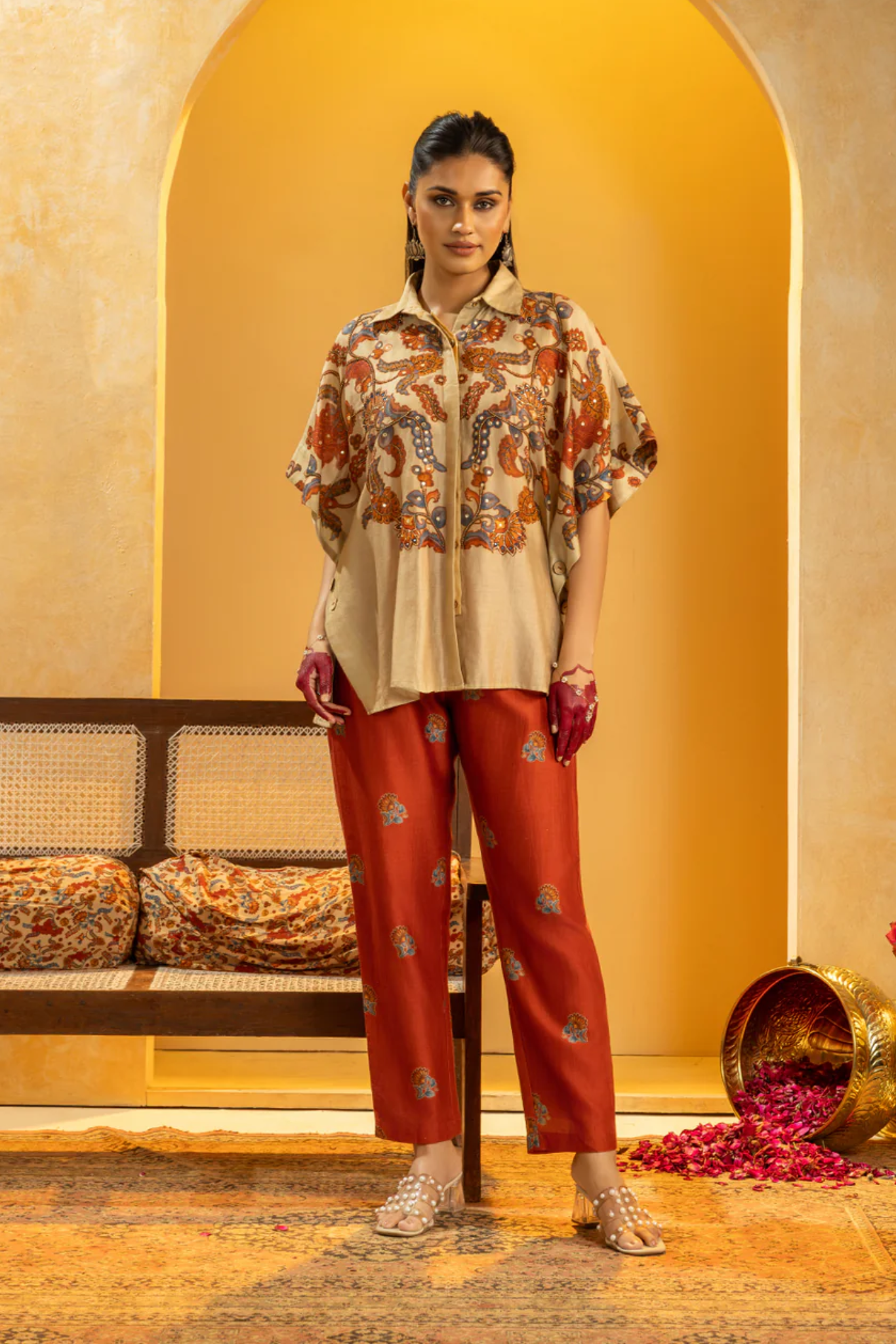 Rangtara embellished  co-ord set