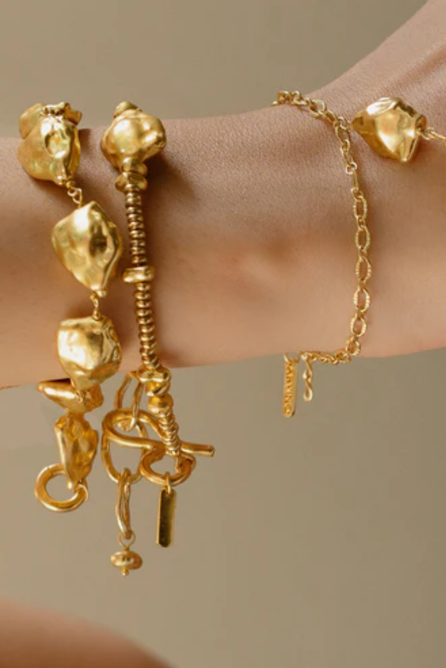 Molten Nugget Station Bracelet