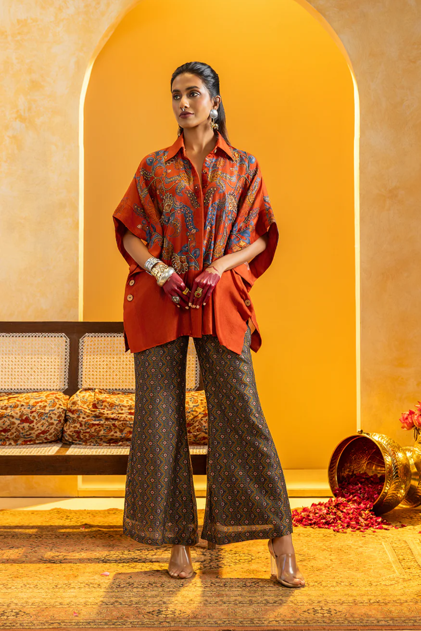 Rangtara embellished  co-ord set