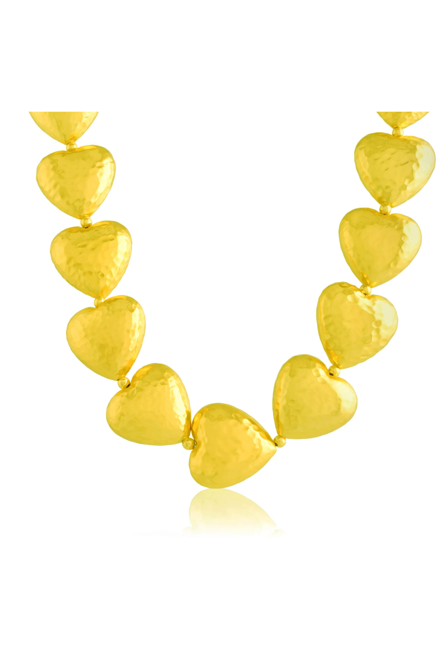 Hammer Textured Heart Necklace