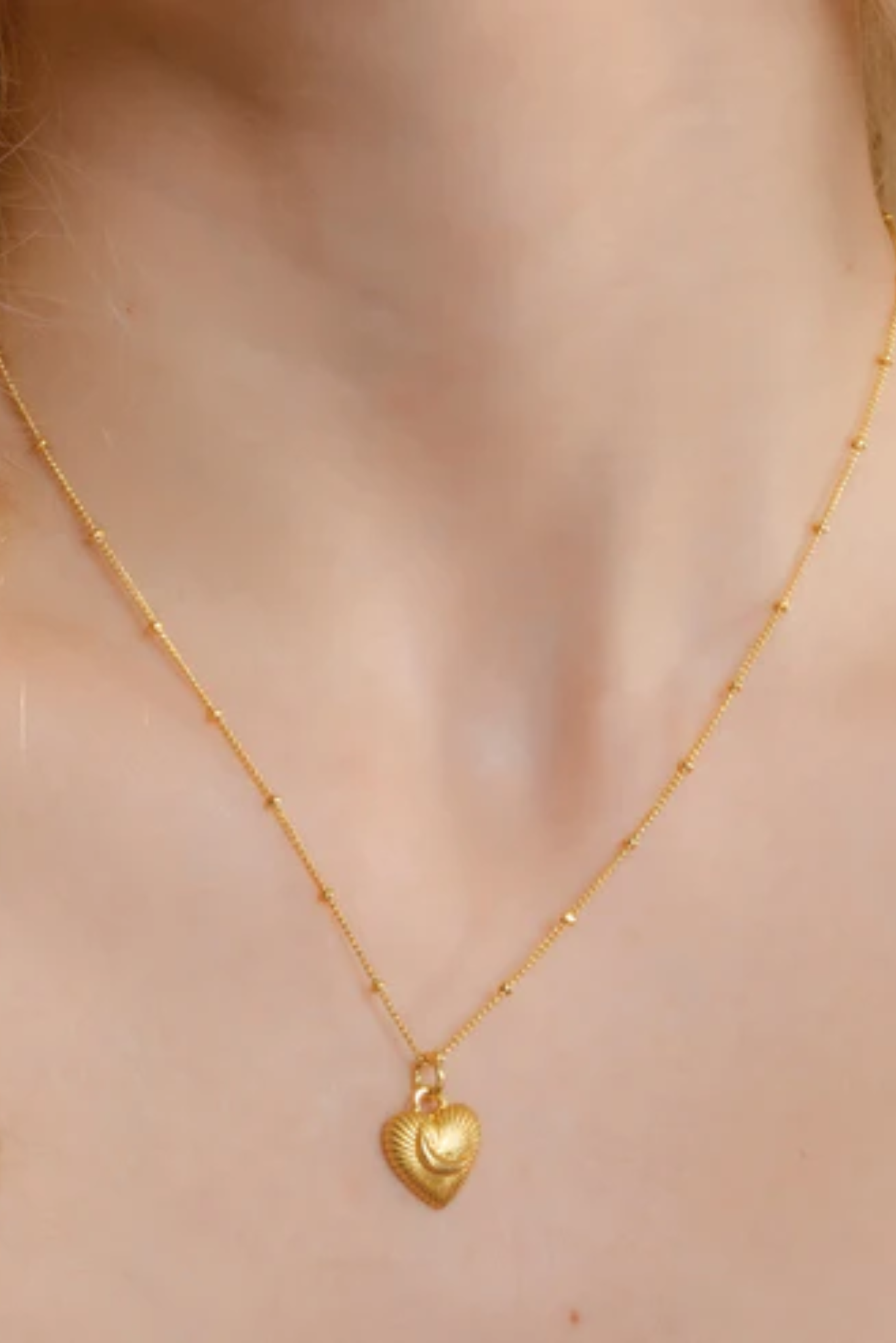 Amore Moon Charm Necklace