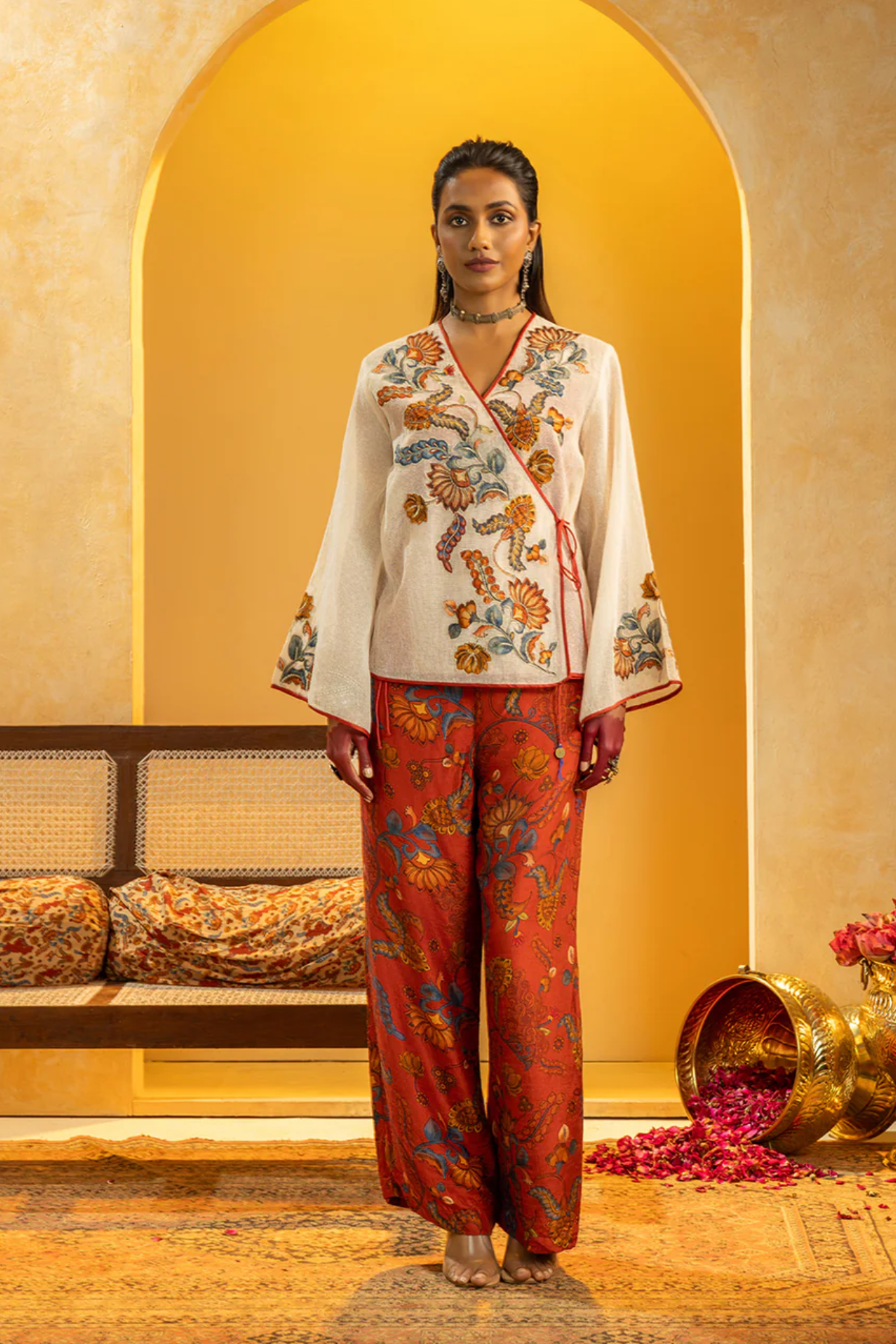 Rangtara Appliqued co-ord set