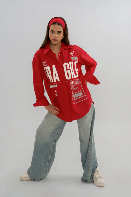 The Fragile Shirt - Women (Red)