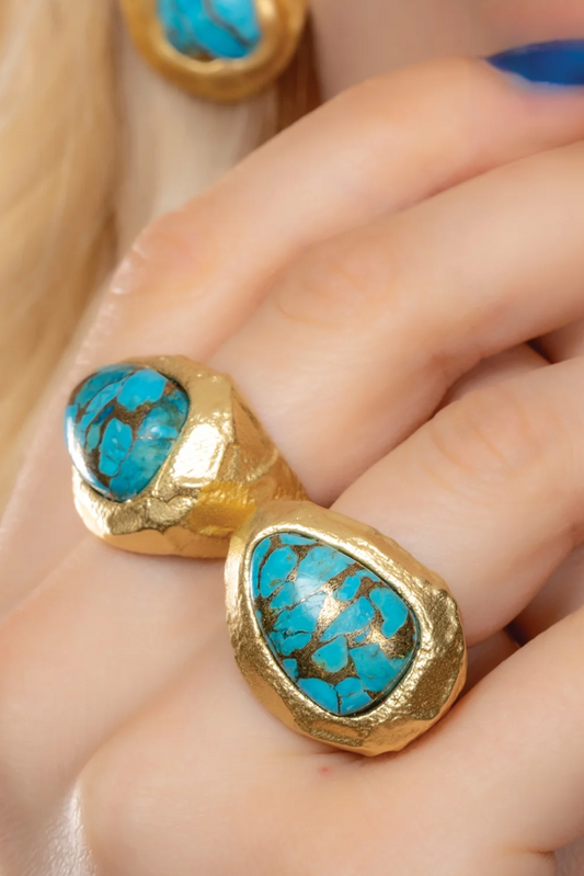 Turquoise Bold Rings
