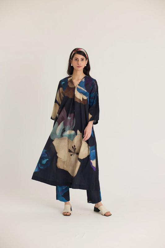Rocco Long Cotton Kurta Set