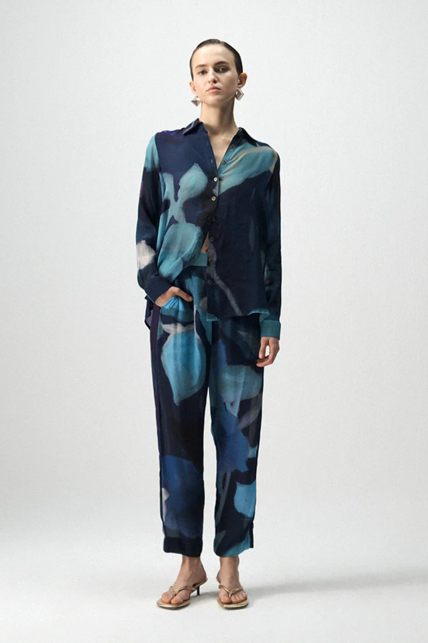 BLUE LAGOON CREPE CO-ORD