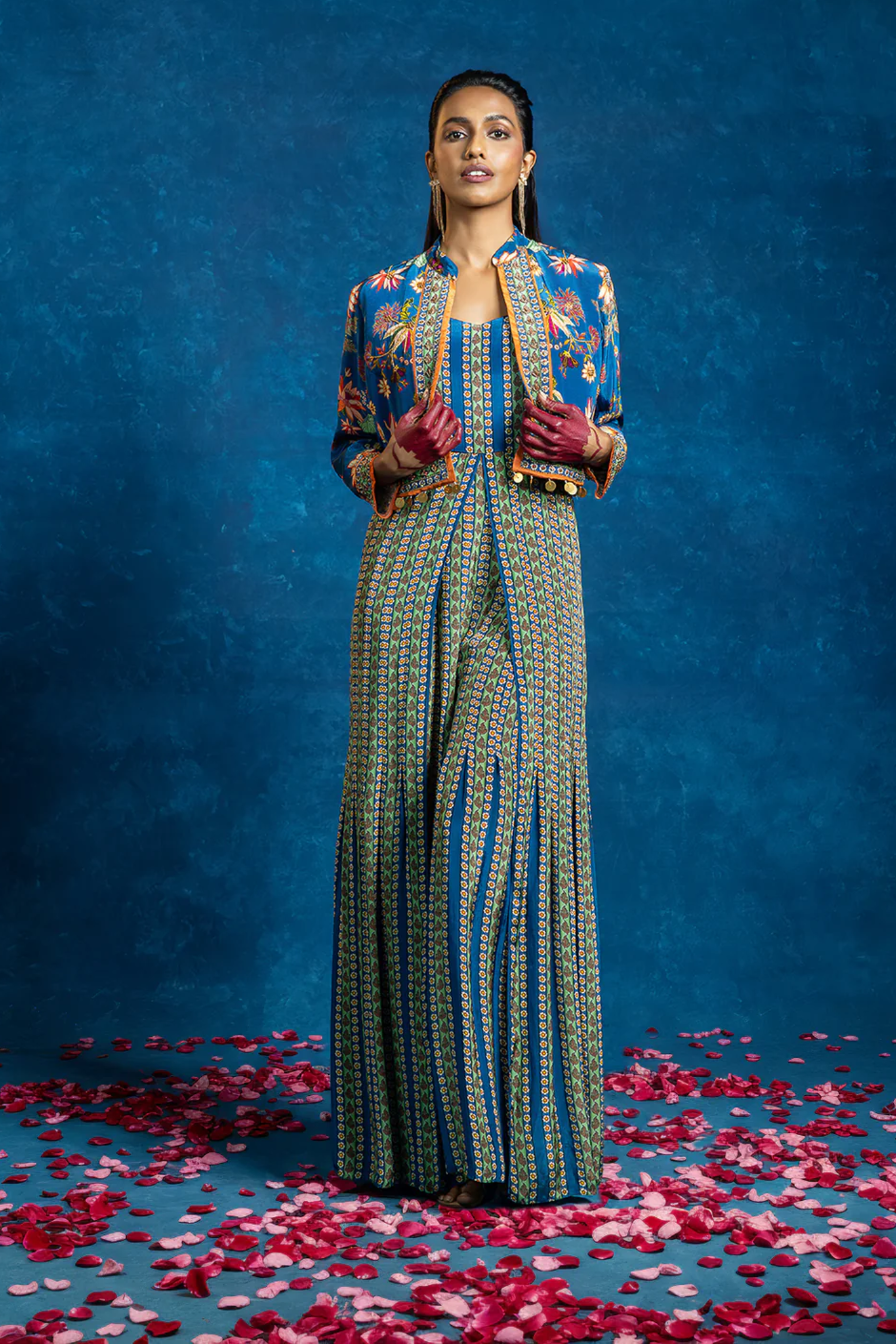 Aarani embellished jumpsuit set