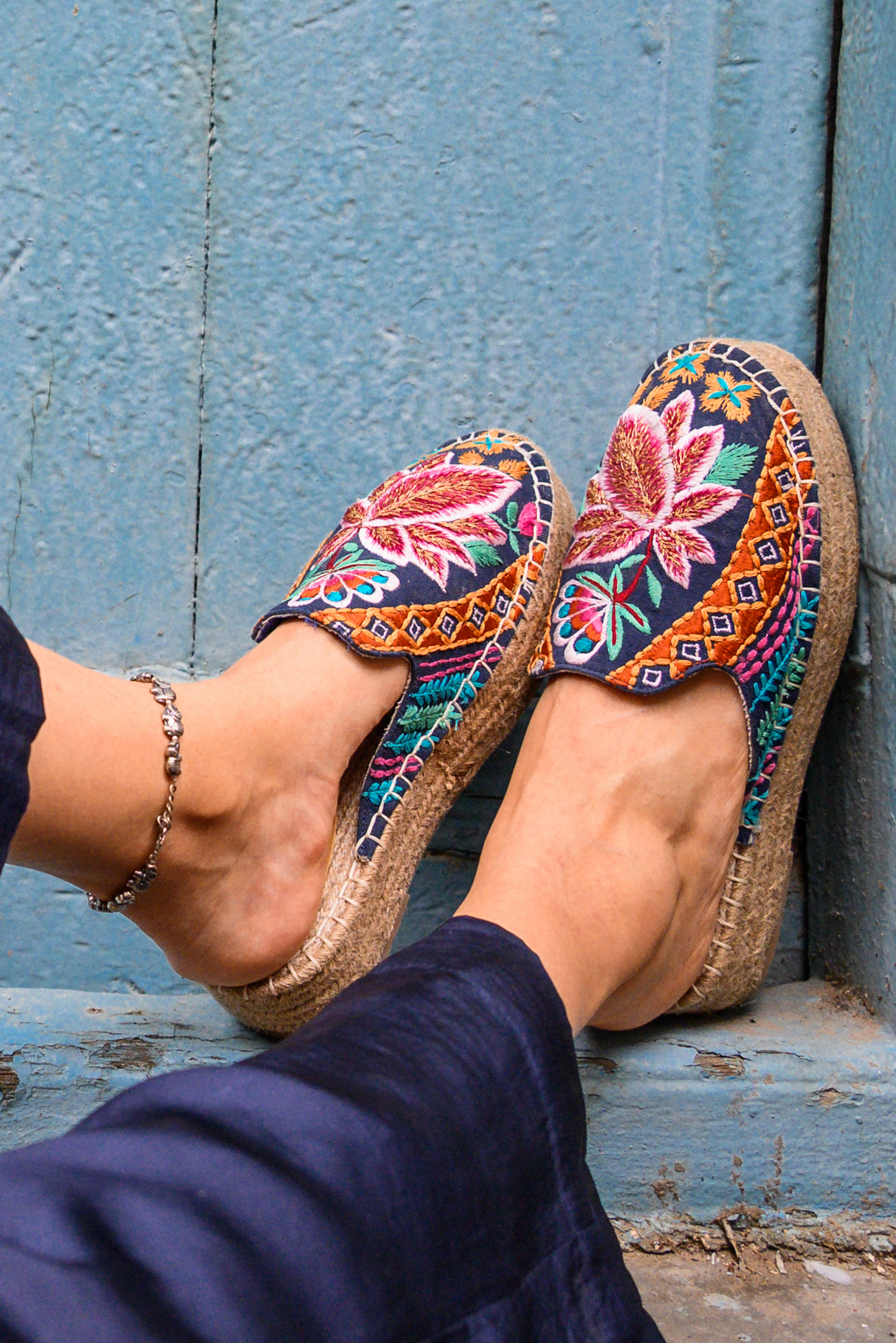 Kamal navy blue Espadrilles Platform