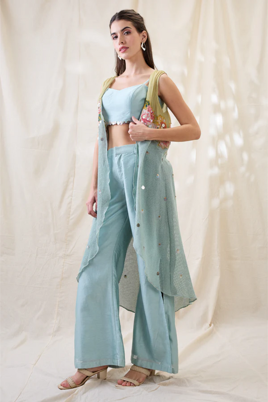 Ravya Co-ord Set with Embroidered Jacket
