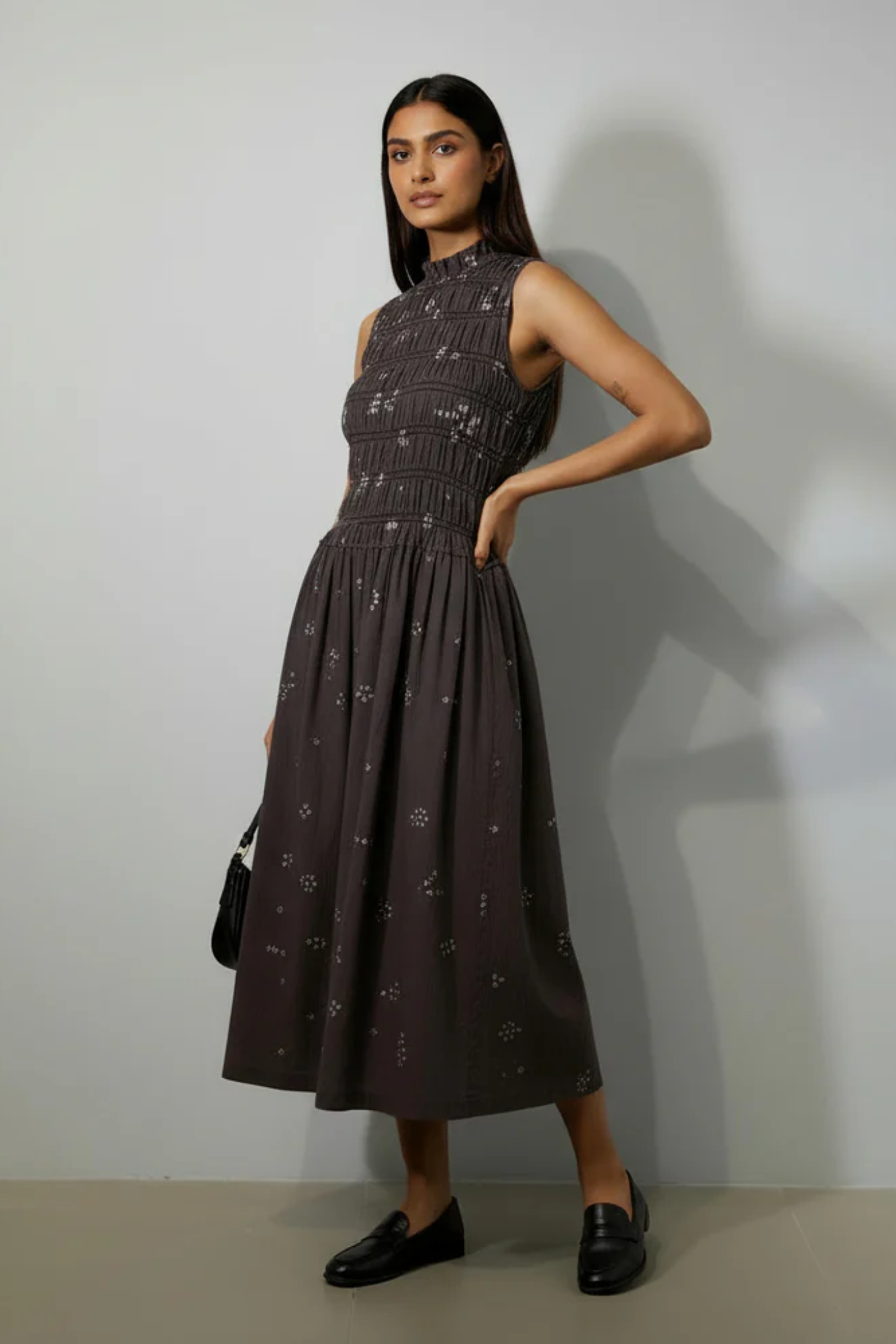 MIDSUMMER BANDHANI SMOCKED DRESS