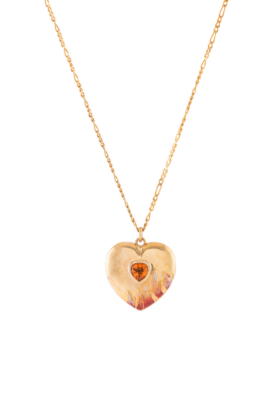 Heart on Fire Pendant