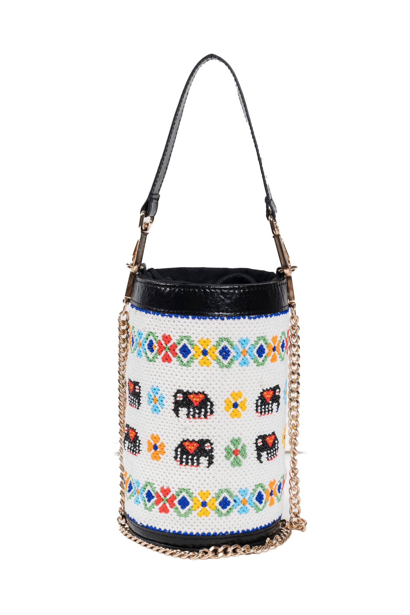 Vistara elephant parade beadwork bag