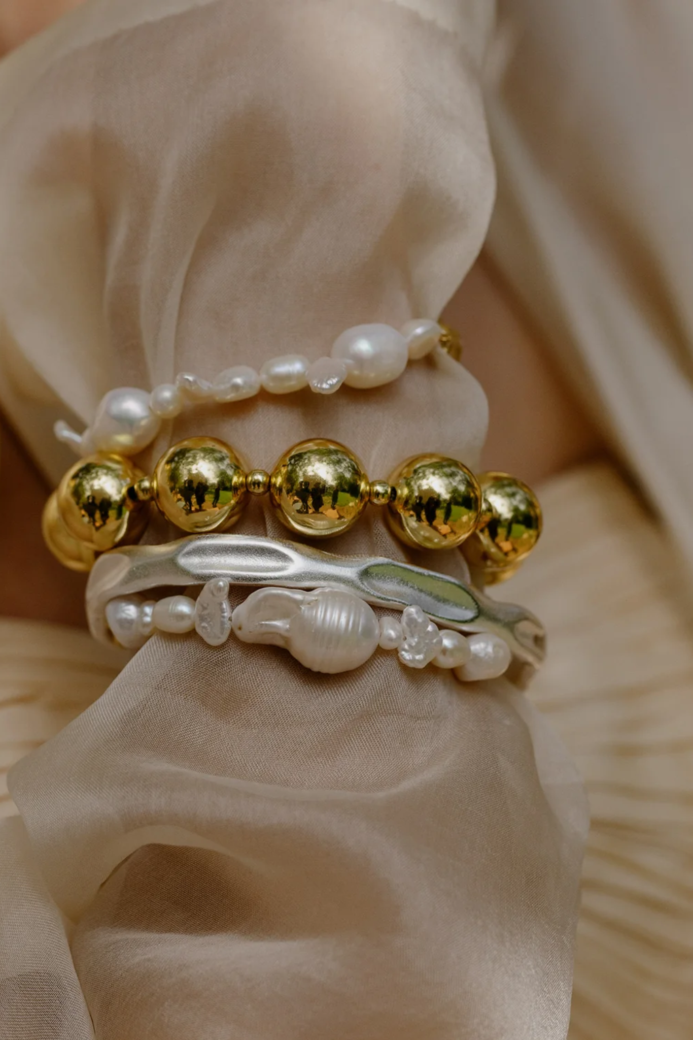 Spherical Statement Bracelet