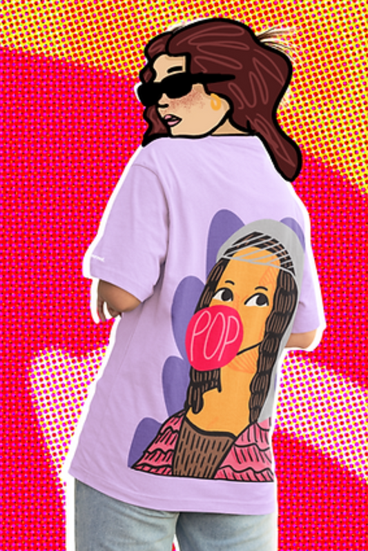 Monalisa-Make it POP | Oversized Aesthetic T-shirt