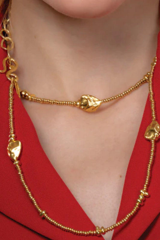 Molten Nugget Station Necklace