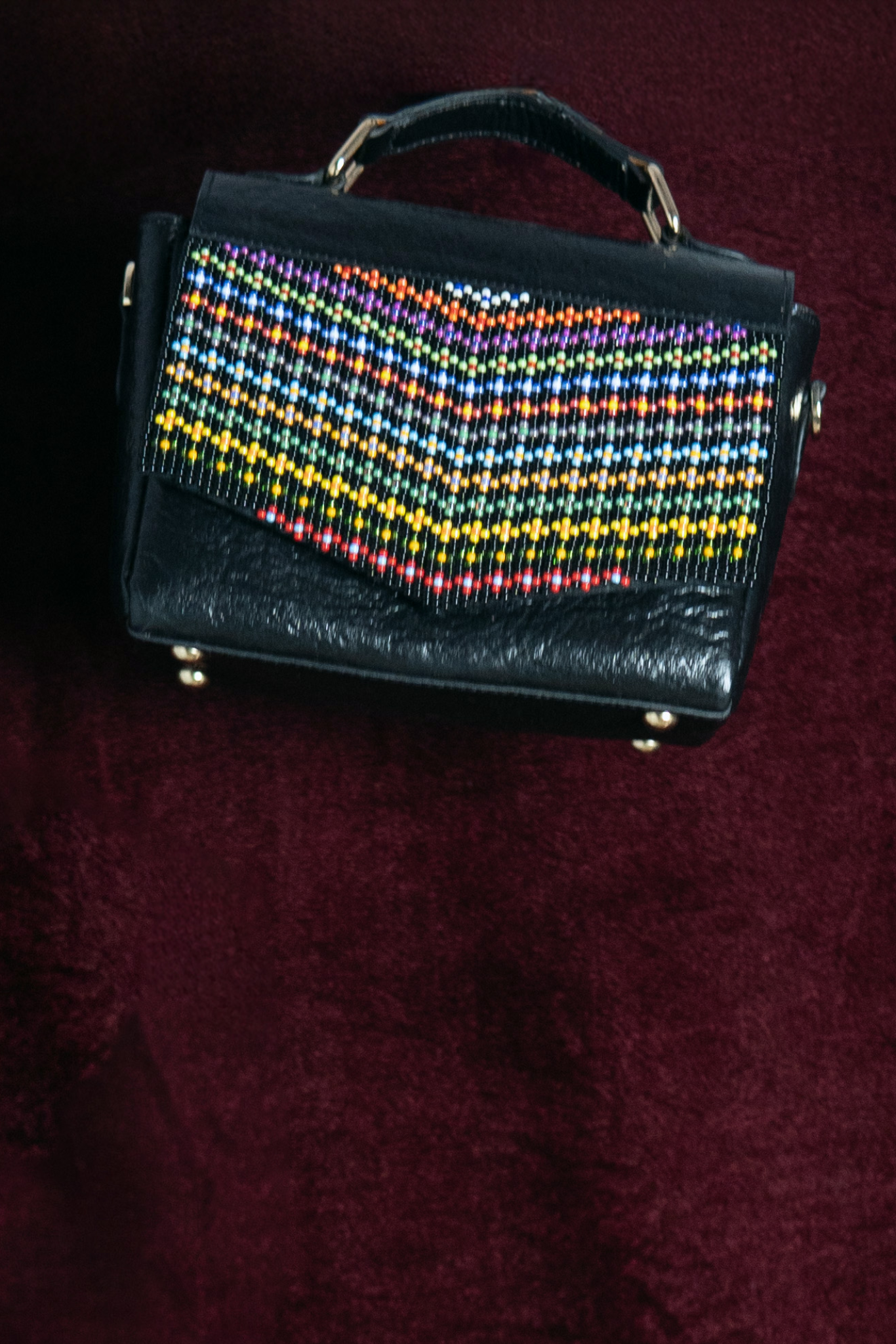 Dhara bouquet beadwork purse