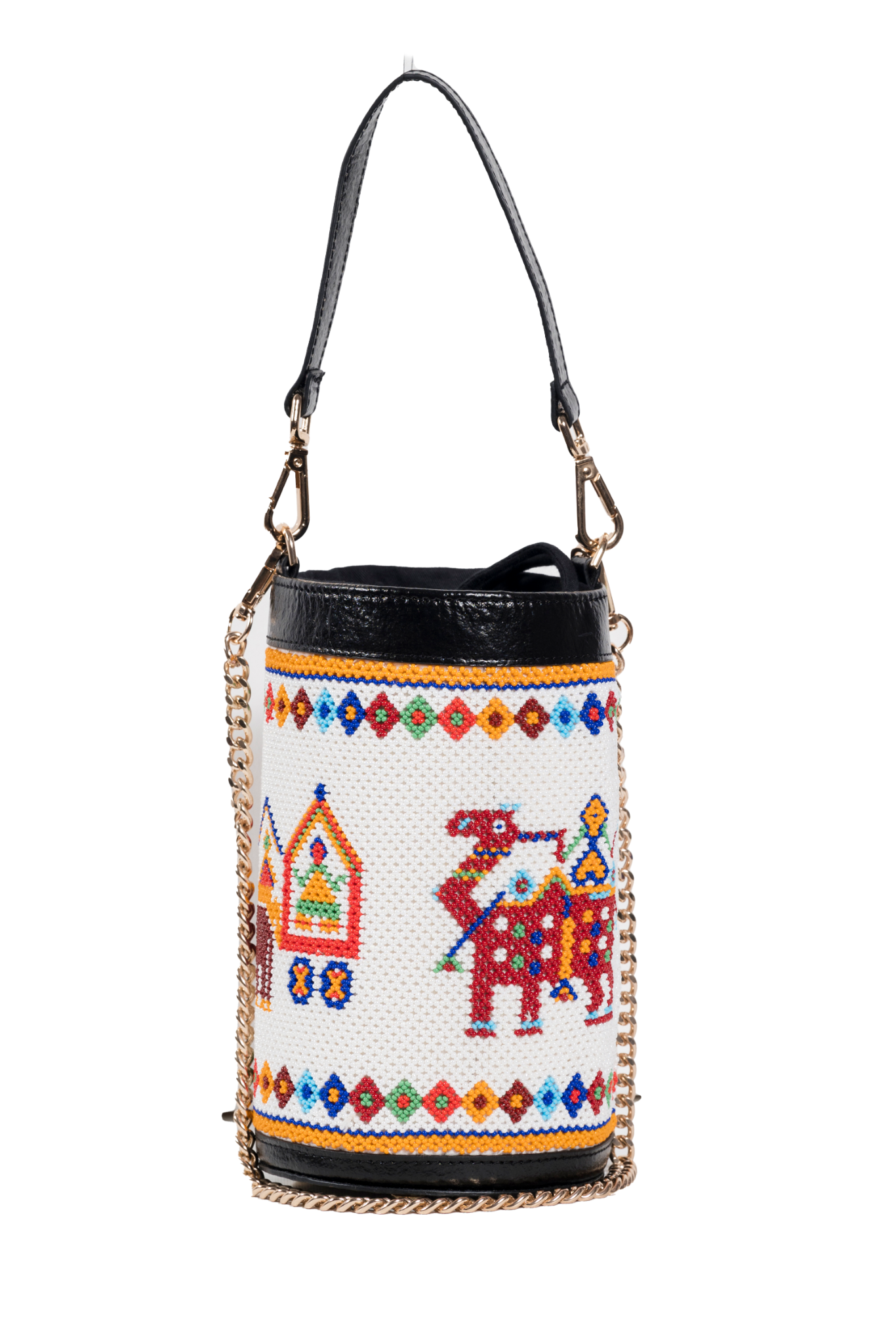 Vistara parade beadwork bag