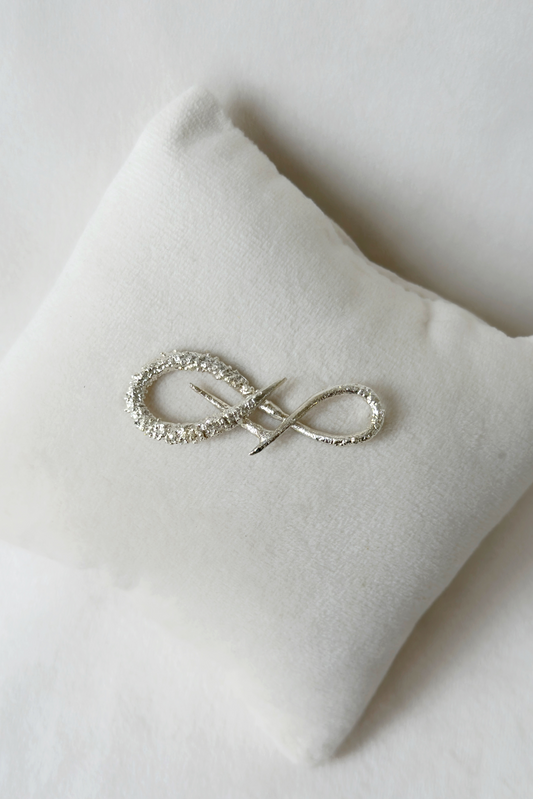 Infinity Brooch Silver