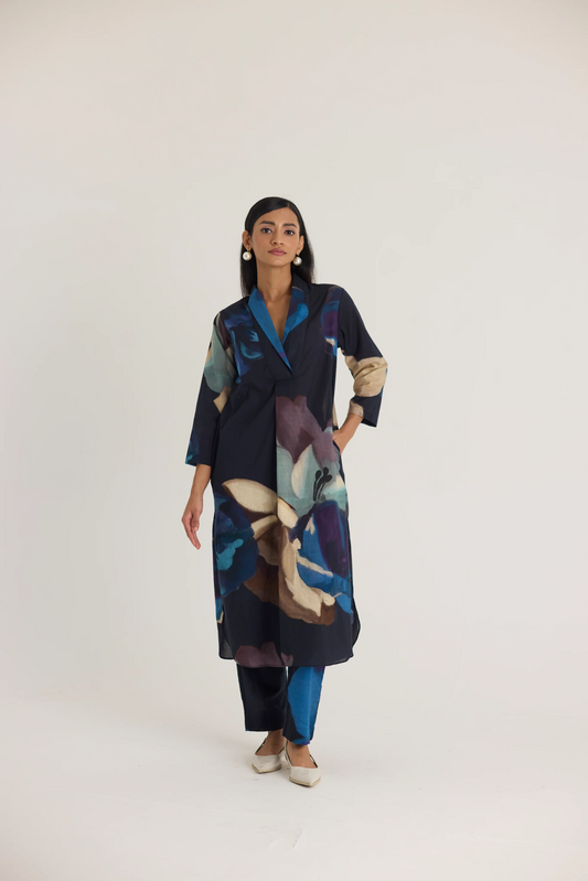 Rocco Shawl Collar Kurta Set