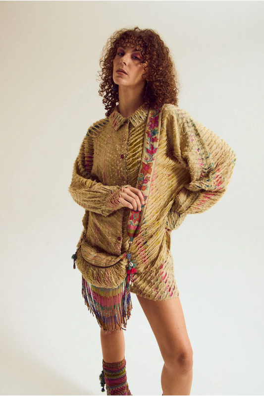 Petunia shirt with shorts set