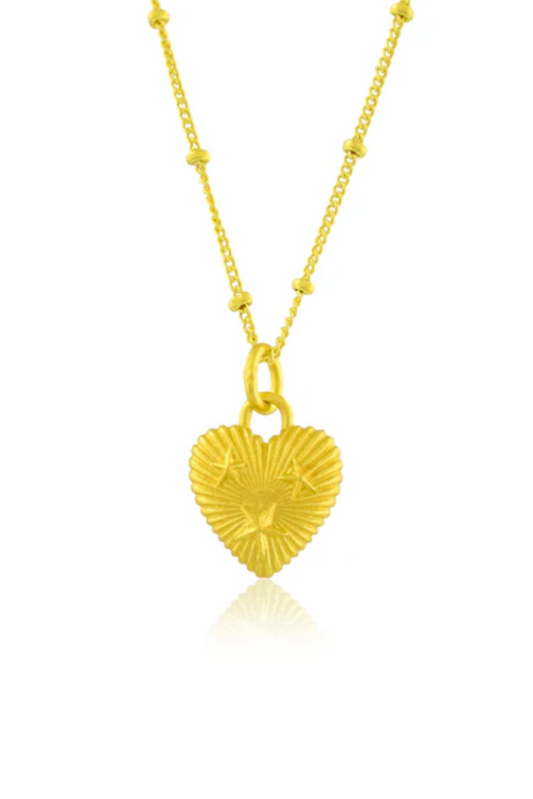 Amore Starburst Charm Necklace