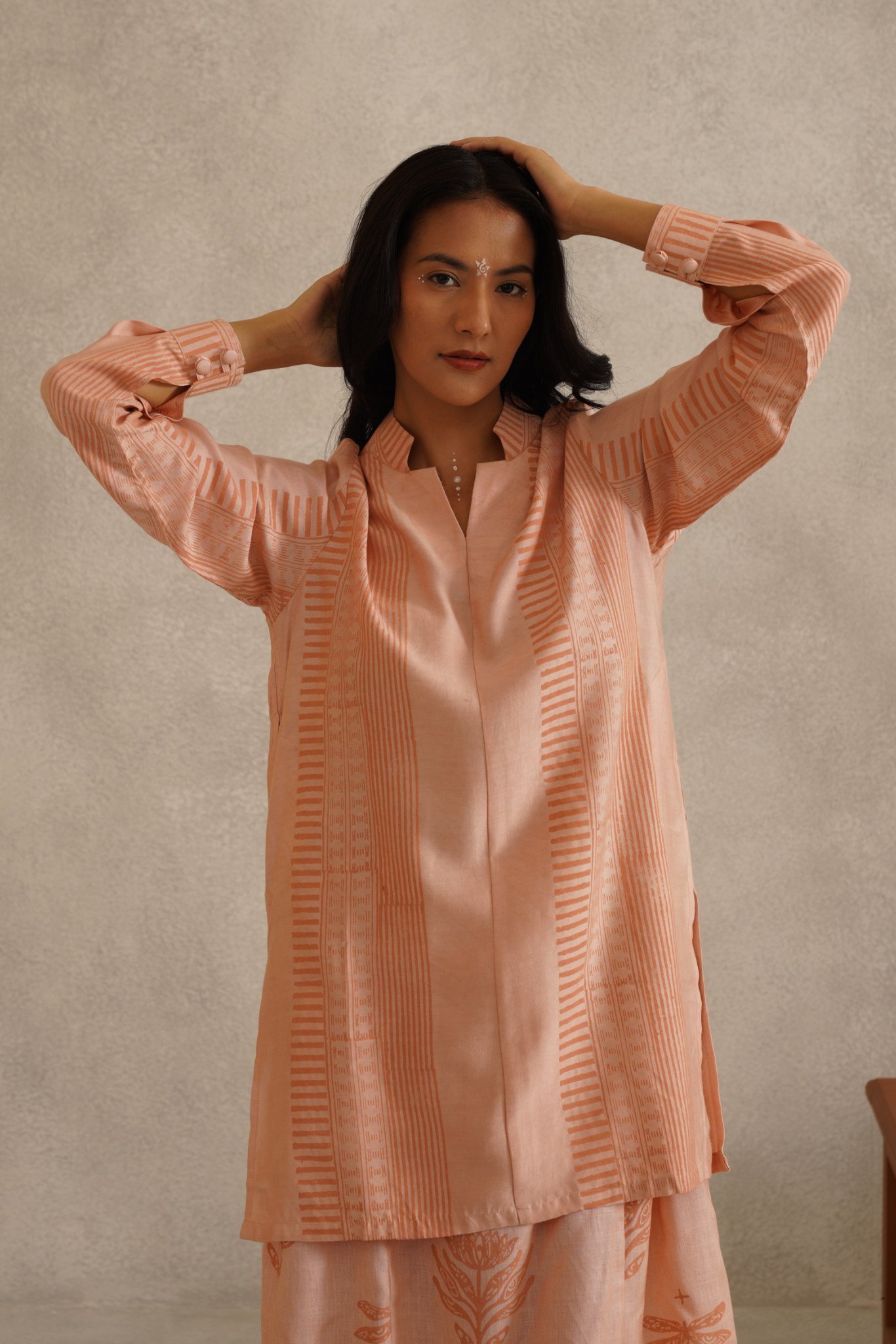 Resilience Kurta - Salmon Pink
