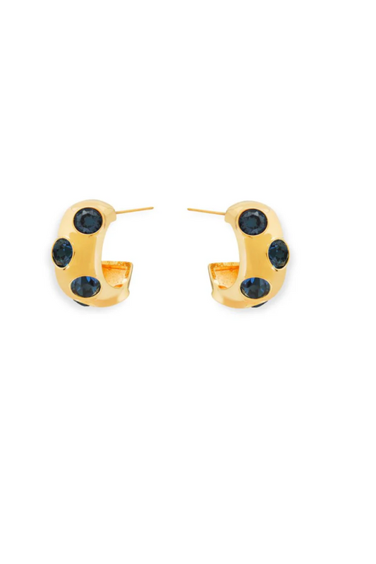 The Signet Earrings - Blue