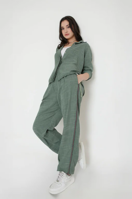 Moss Green Breezy Cord Set