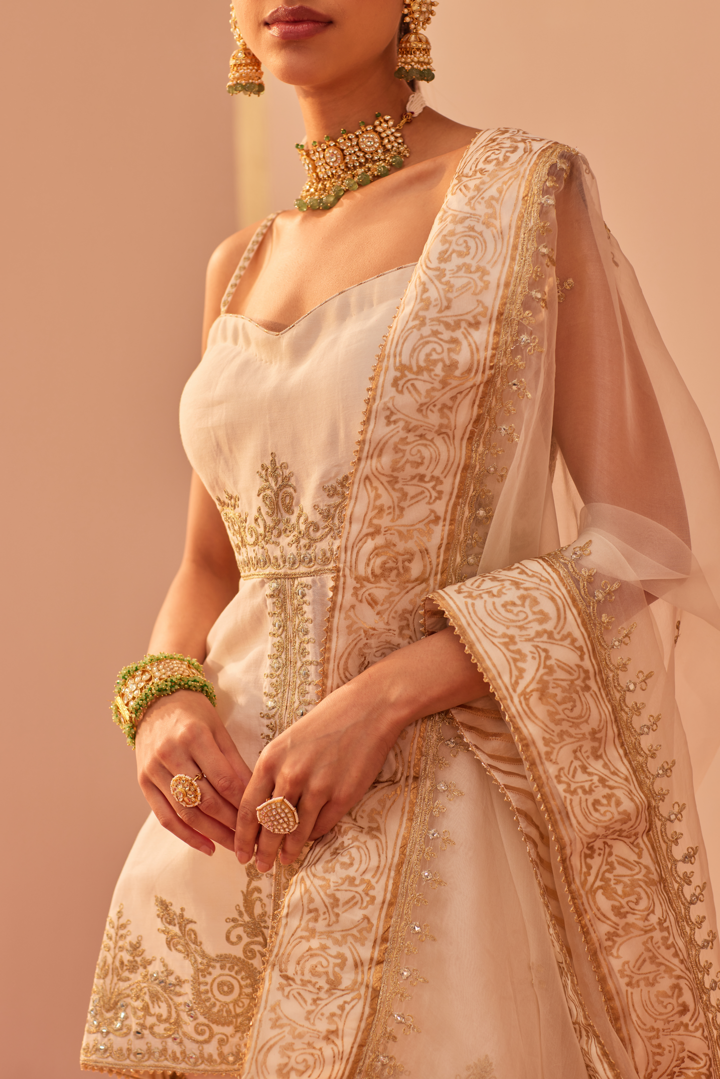 Tahira Kurta Garara Set  - Daisy Ivory