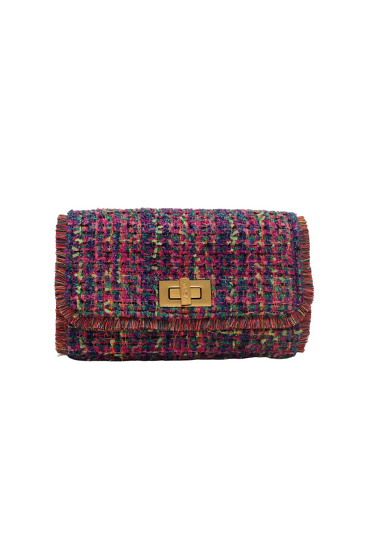 Boucle Fucia Clutch Bag