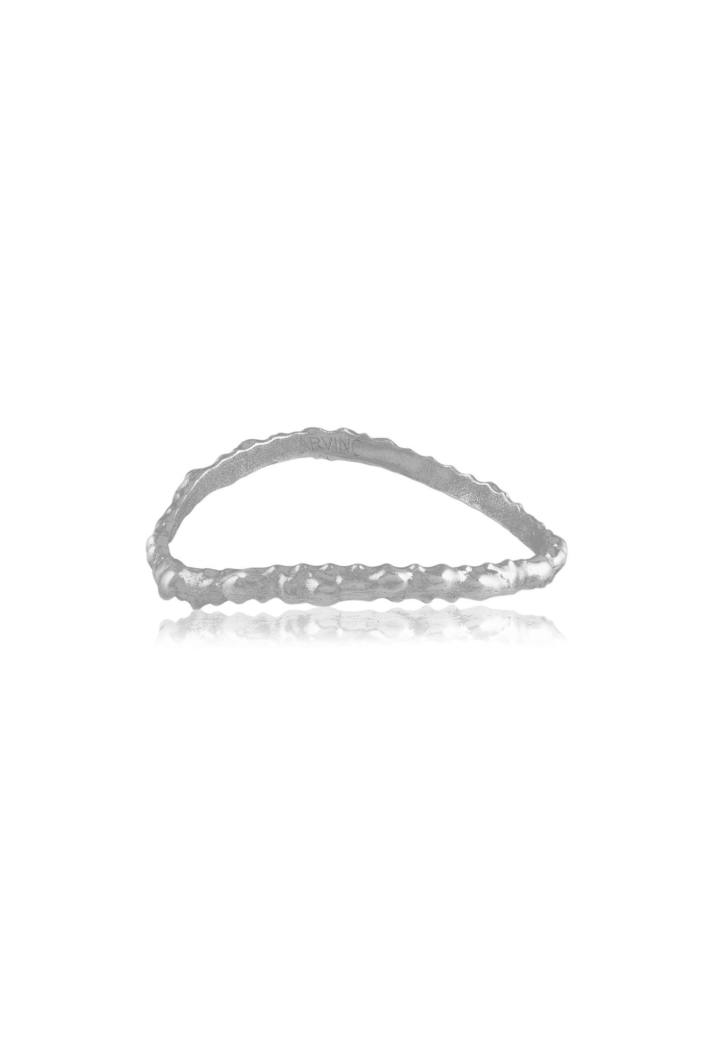 Rugged Texture Oxidized Finish Bangle