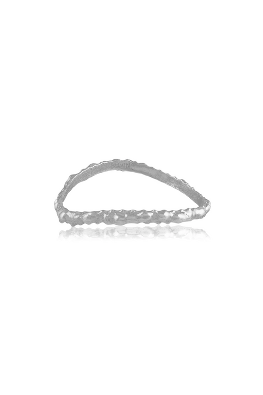 Rugged Texture Oxidized Finish Bangle