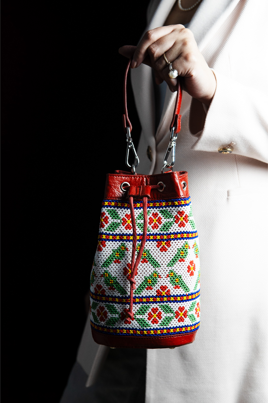 Dyuti parrot potli - Red