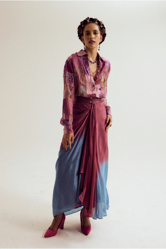 Vinca Skirt - Lavender / Blue