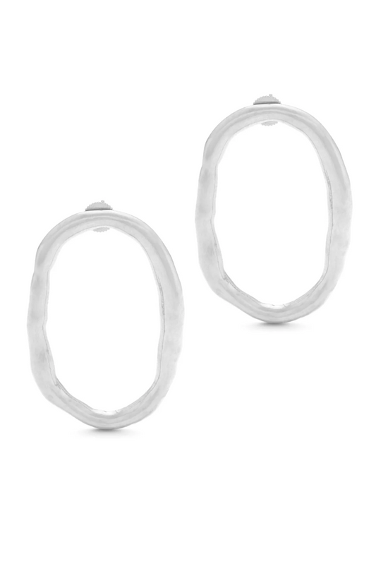 Lumi Hoop Earrings - Silver