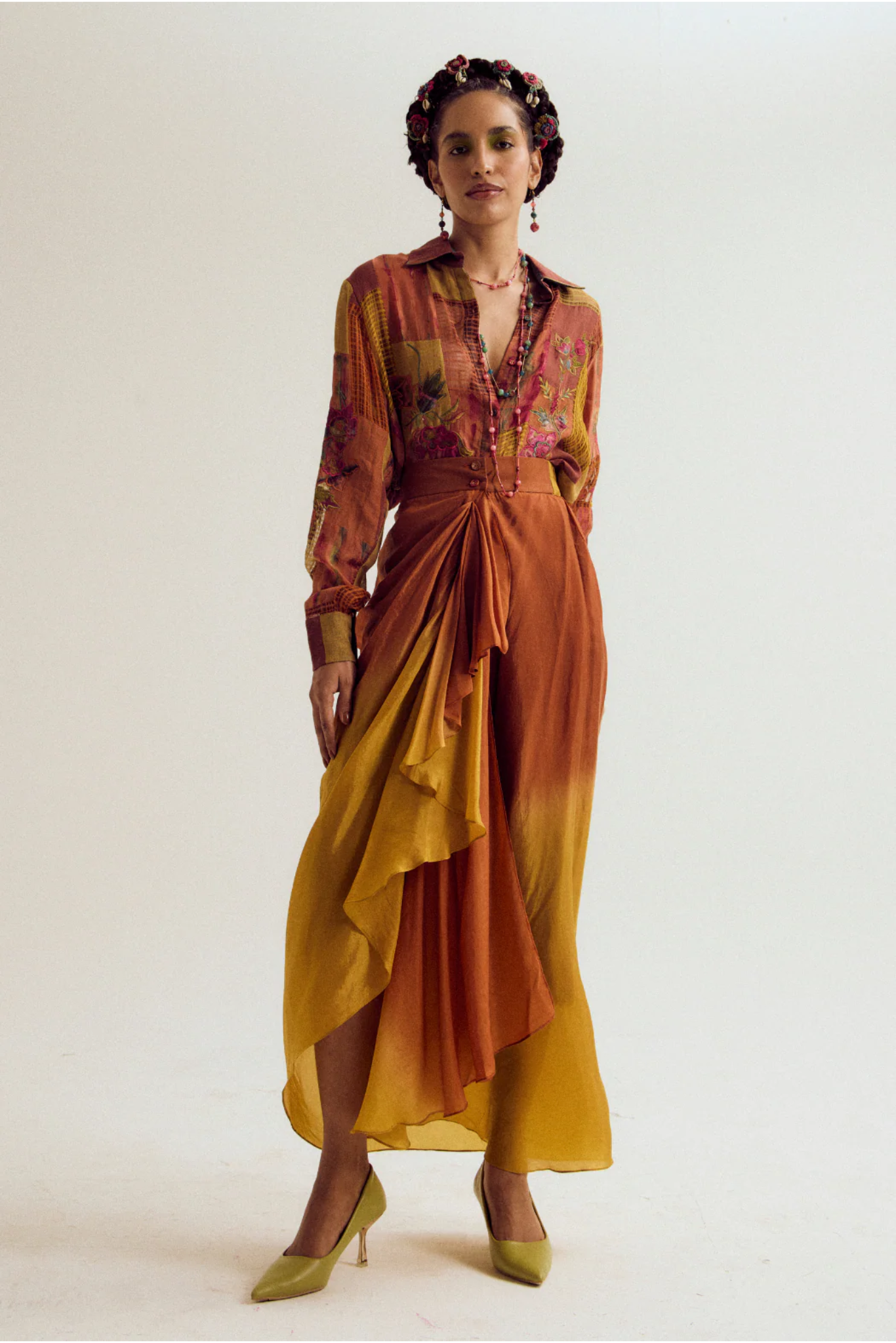 Vinca Skirt - Rust/Orange