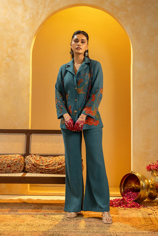 Rangtara Appliqued blazer set