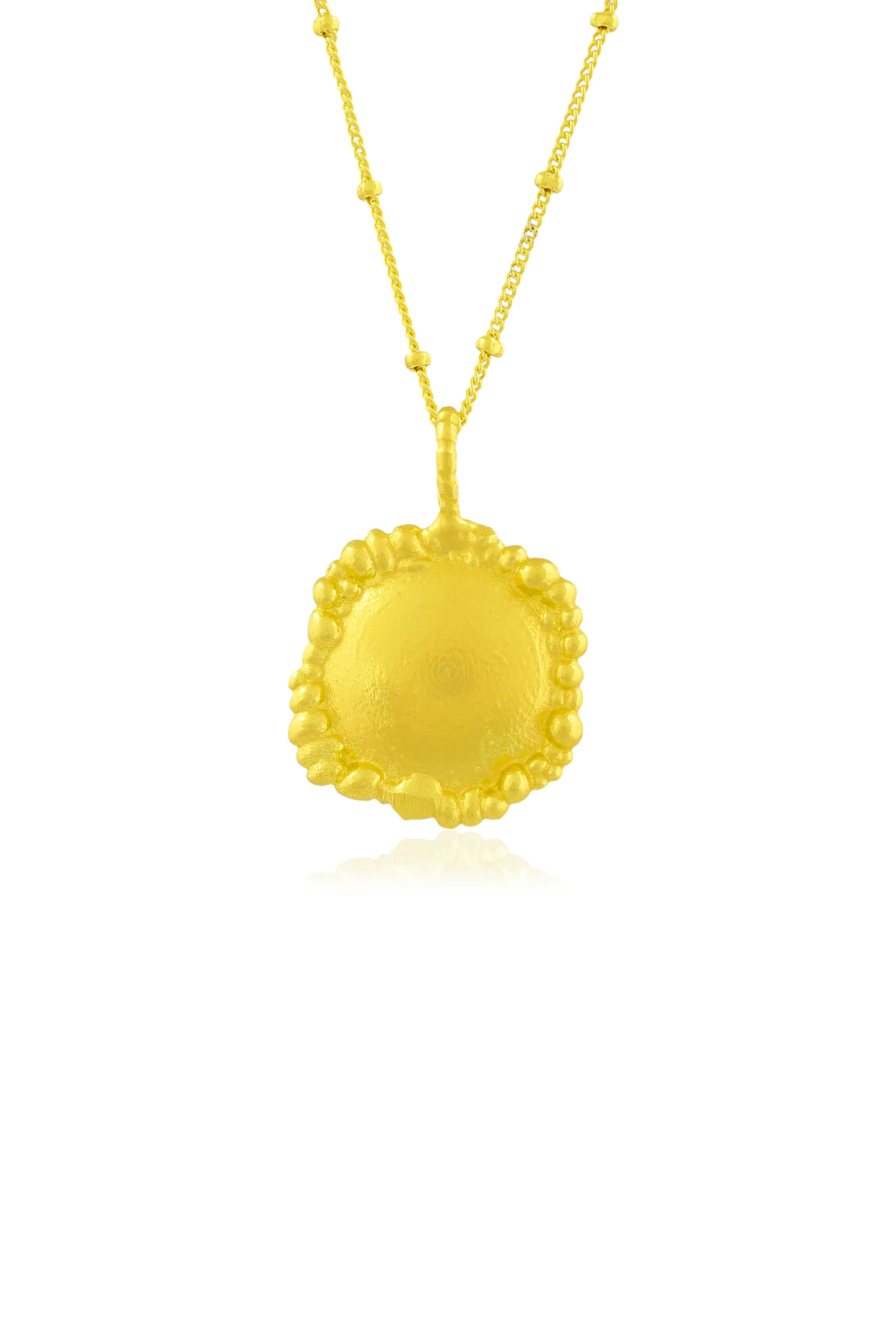 Granulated Signature Charm Necklace