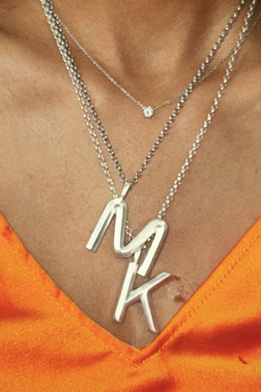 Bold Letter Necklace - K