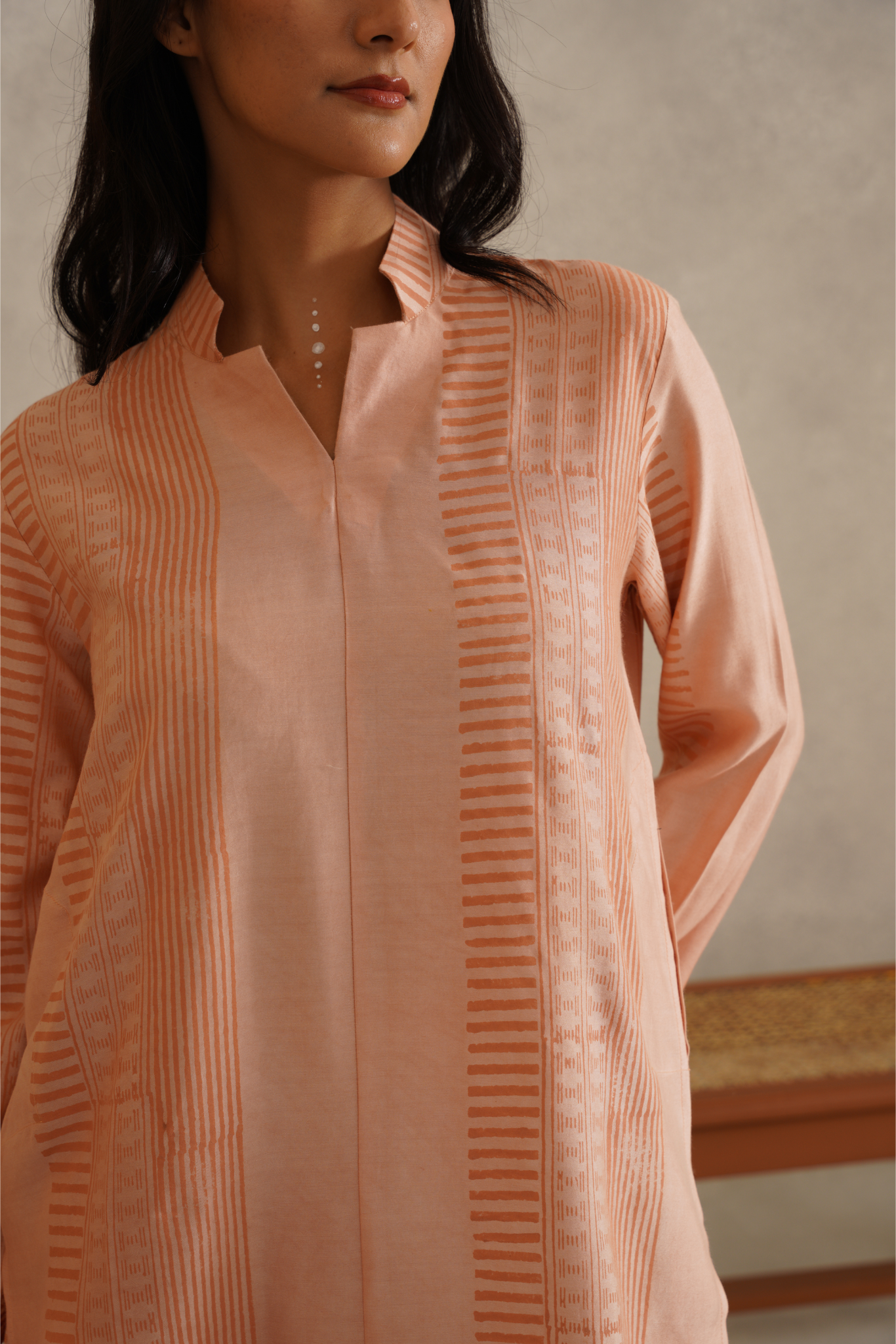 Resilience Kurta - Salmon Pink