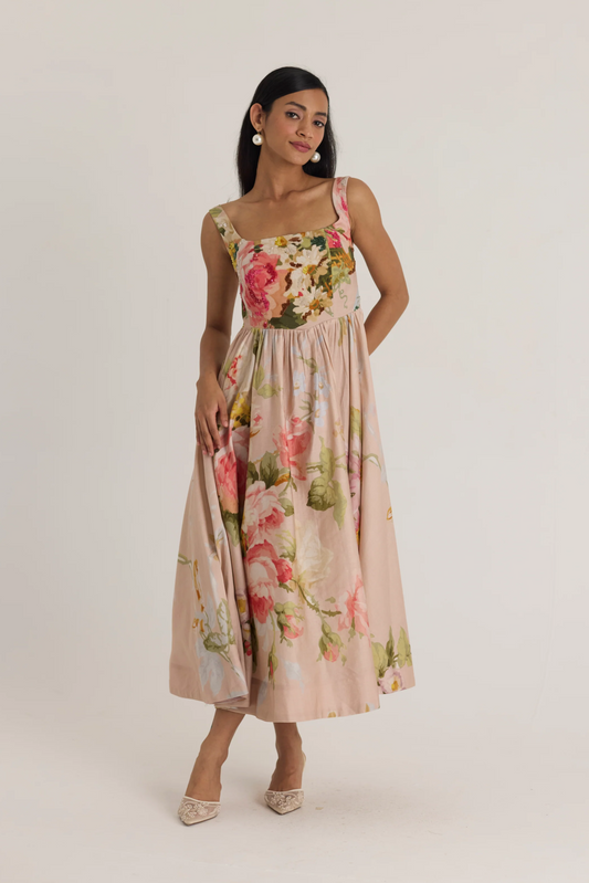 Hazel Embroidered Cherry Dress