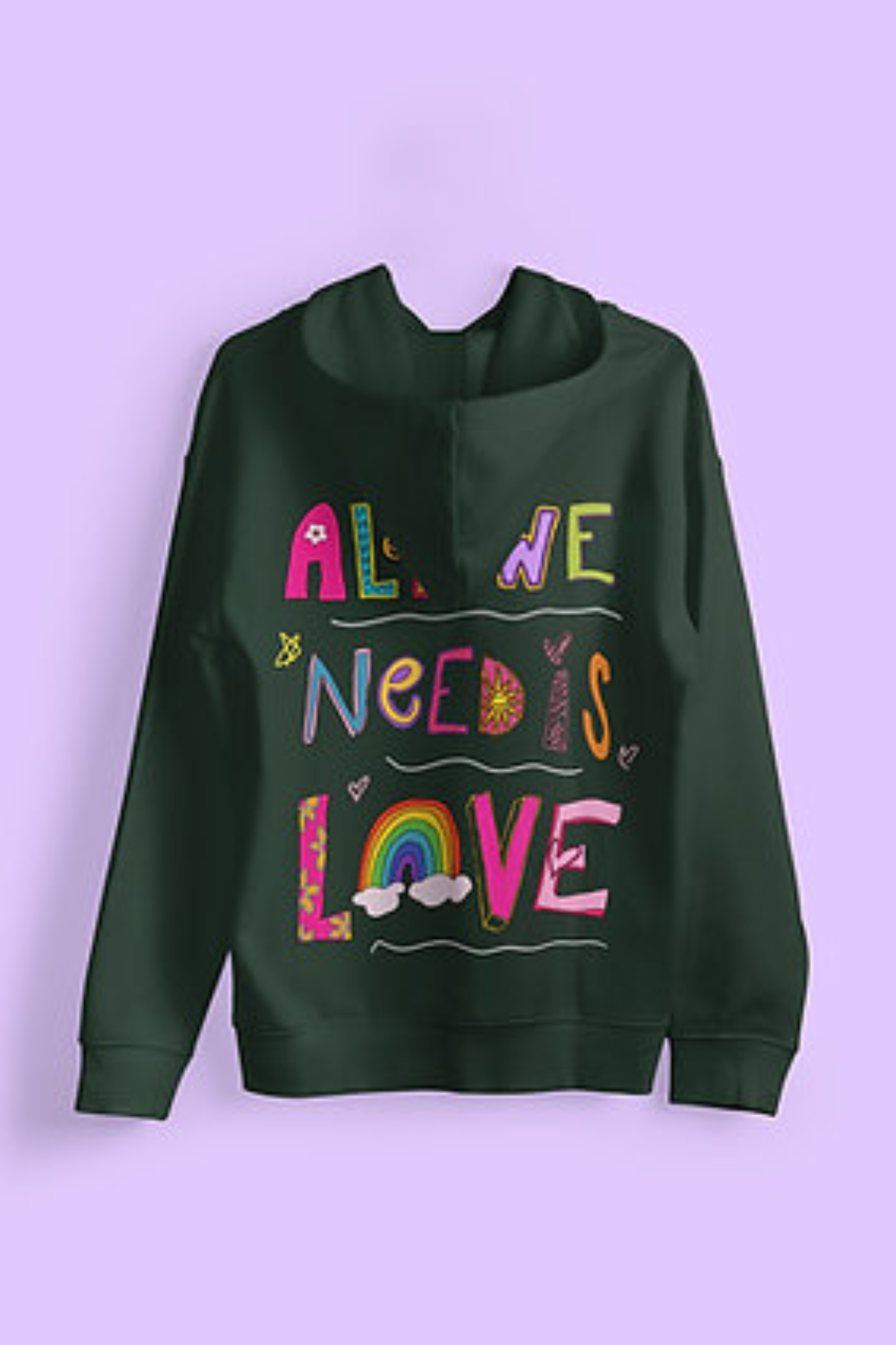 All We Need Is Love| Oversized fit Hoodie