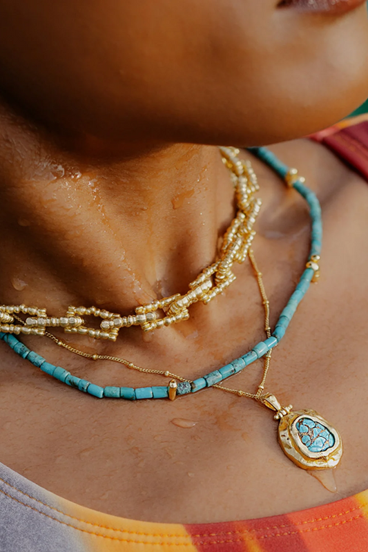Turquoise Beaded Necklace