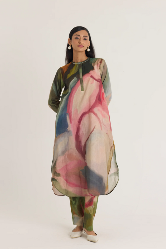 Tilly Long Cotton Kurta Set
