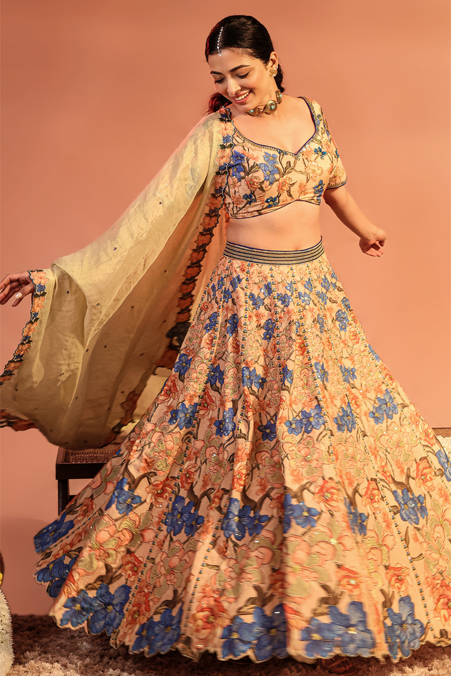 Sadira Embroidered Lehenga set