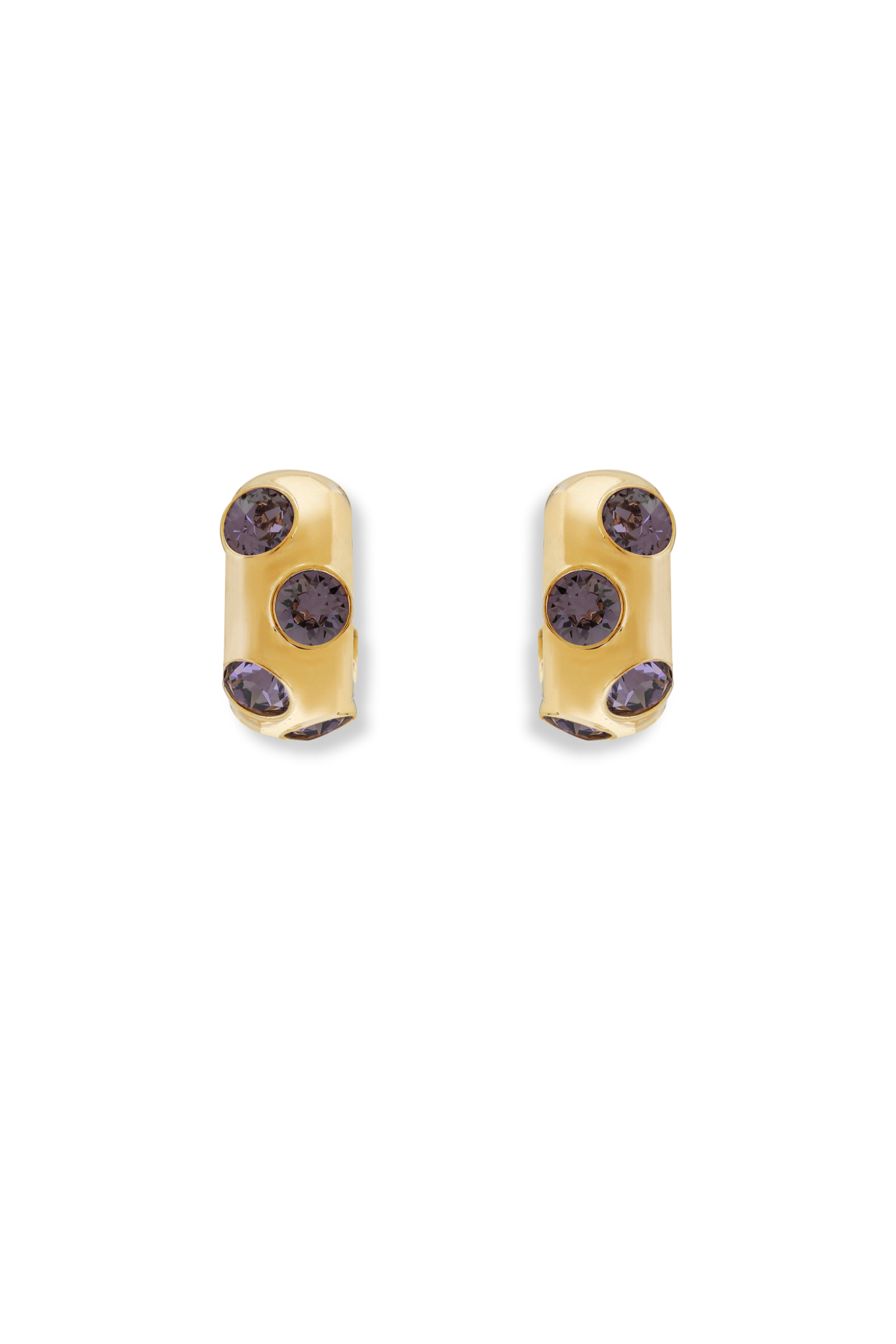 The Signet Earrings - Purple