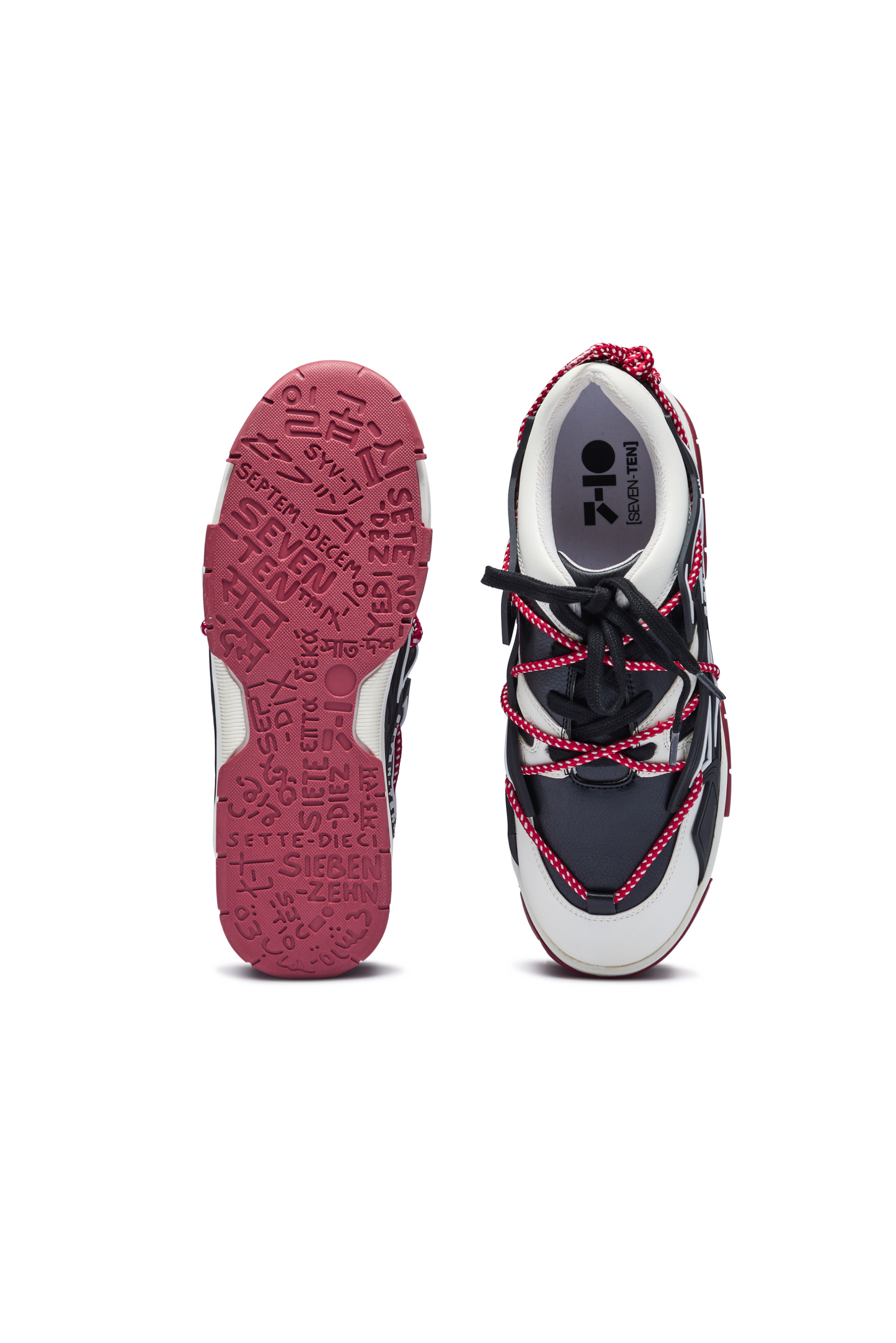 738 Deep Red Magma Low-Top Sneakers