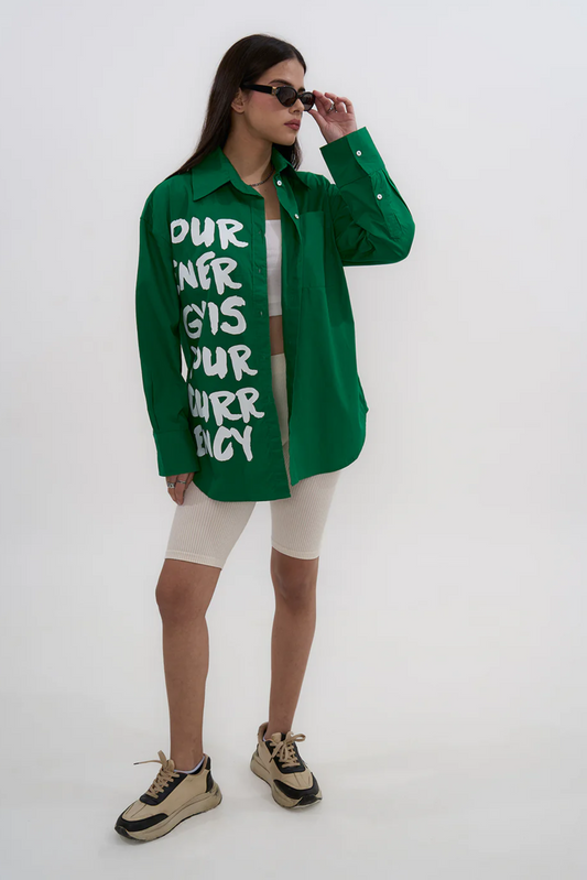 The Jhanavi Shirt - Green