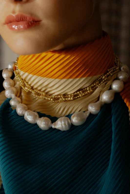 Chunky Baroque Pearl Necklace