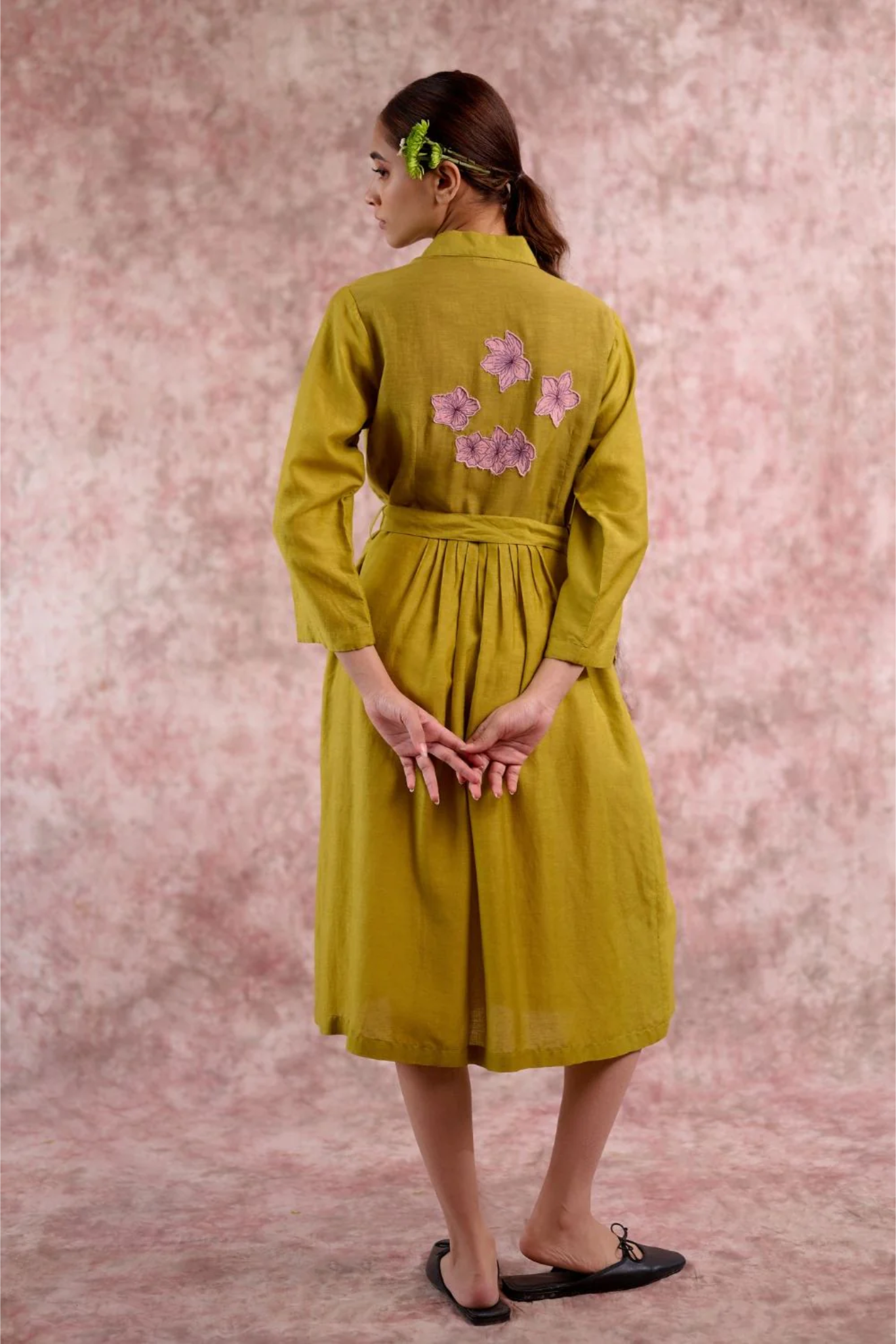 CAROLLE EMBROIDERED DRESS